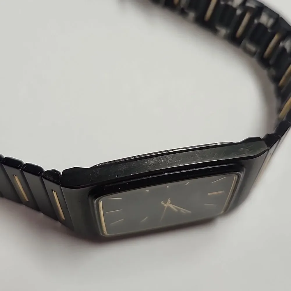 Seiko Classic 'Stealth' 'Pinstripe Tuxedo' Gents Matte Black Chrome